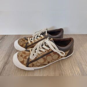 Coach Francesca Women's Signature Brown Shoes Size 8B